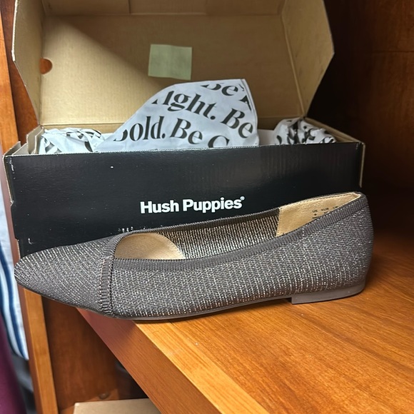 Hush puppies glittery brown ballet shoes - Picture 1 of 3